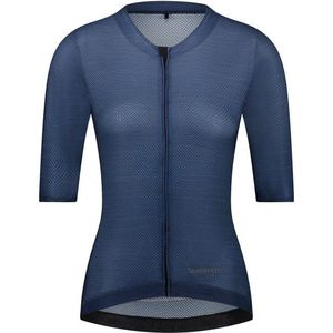 Shimano Womens Piuma Short Sleeves Jersey Fietsshirt (Dames |blauw)