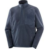 Salomon - Chroma Fleece HZ - Pullover - Marine blauw - Gerecycled Polyester