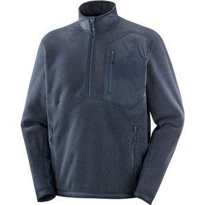 Salomon - Chroma Fleece HZ - Pullover - Marine blauw - Gerecycled Polyester