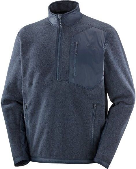 Salomon - Chroma Fleece HZ - Pullover - Marine blauw - Gerecycled Polyester
