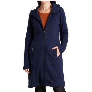 Tranquillo Womens Fleece-Jacke mit Kapuze Lange jas (Dames |blauw)