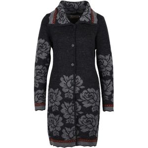 Flomax Womens Strickmantel Mary Wollen vest (Dames |zwart)