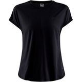 Craft Womens Core Essence S/S Tee Sportshirt (Dames |zwart)