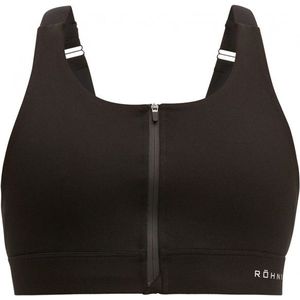 Röhnisch Womens Zip Up Sportsbra Sportbeha (Dames |zwart)