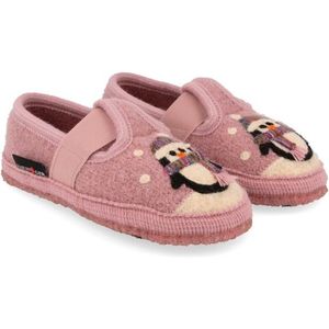 Haflinger Kids Pinguin Pantoffels (Kinderen |roze)