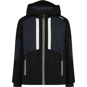 CMP Kids Jacket with Fix Hood Ski-jas (Kinderen |zwart |waterdicht)