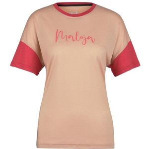 Maloja Womens HongarM Puzzle 1 Merinoshirt (Dames |bloom)