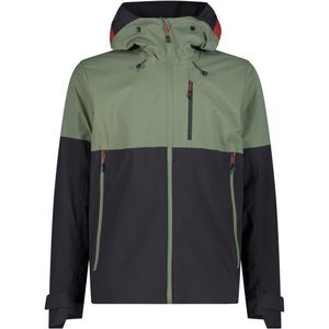 CMP Jacket Fix Hood 3 Layer Regenjas (Heren |zwart |waterdicht)