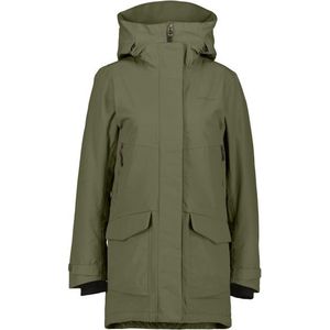 Didriksons Womens Frida Parka 7 Lange jas (Dames |olijfgroen |waterdicht)