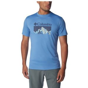 Columbia Zero Rules Graphic Shirt S/S Sportshirt (Heren |blauw)