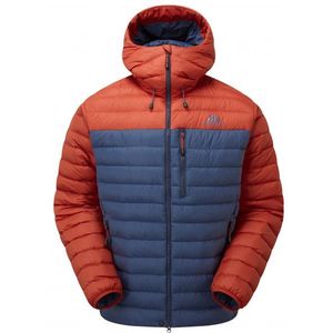 Mountain Equipment - Earthrise Hooded Jacket - Donsjack - Rood/Blauw