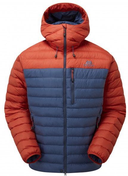 Mountain Equipment - Earthrise Hooded Jacket - Donsjack - Rood/Blauw