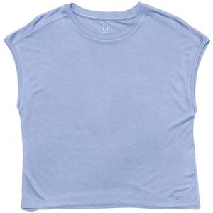 Mazine Womens Cropped T Loose Fit T-shirt (Dames |purper)