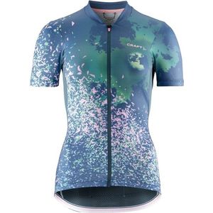 Craft Womens ADV Endur Graphic Jersey Fietsshirt (Dames |blauw)