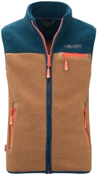 Trollkids - Hemsedal - Fleecebodywarmer - Bruin