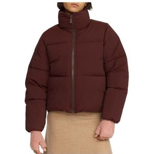 Selfhood Womens Short Puffer Winterjack (Dames |rood)