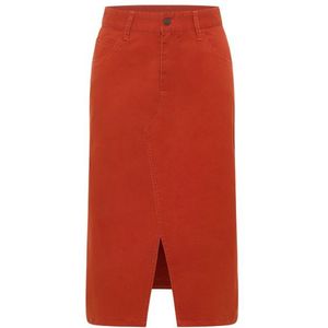 Tranquillo Womens Langer Rock mit Schlitz Rok (Dames |rood)