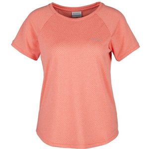 Columbia Womens Bogata Bay S/S Tee Sportshirt (Dames |rood/roze)