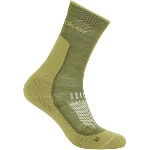 Icebreaker Womens Merino Hike+ Light Crew Wandelsokken (Dames |olijfgroen)