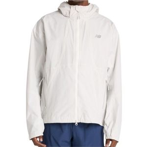 New Balance Better Run Waterproof Jacket Hardloopjack (Heren |wit |waterdicht)