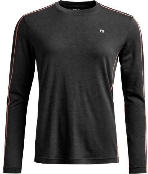 Ortovox Womens 185 RockNWool Long Sleeve Merino-ondergoed (Dames |zwart)