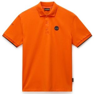 Napapijri - E-Badge Sum - Poloshirt - Oranje