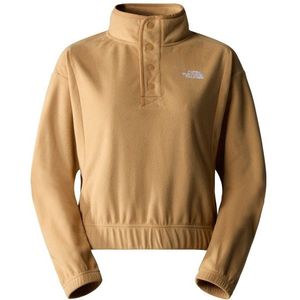 The North Face Womens Homesafe Snap Neck Fleece Pullover Fleecetrui (Dames |beige/bruin)