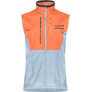 Norrona Womens Senja Aero90 Vest Hardloopbodywarmer (Dames |blauw)