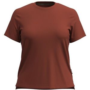 Smartwool Womens Perfect Crew Tee Merinoshirt (Dames |rood/bruin)