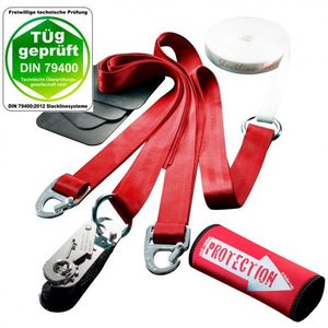 Slackline-Tools Clipn Slack Set 10 m Slackline (rood/wit)