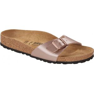 Birkenstock Womens Madrid BF Metallic Sandalen (Dames |bruin/beige)