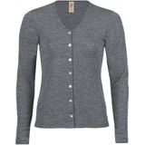 Engel - Womens Cardigan - Wollen Vest - Grijs - 100% Biologisch Scheerwol