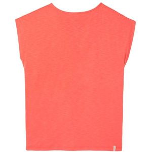 Tranquillo Womens Lockeres Shirt mit Details T-shirt (Dames |rood)