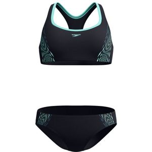 Speedo Womens Placement 2 Piece Bikini (Dames |zwart)
