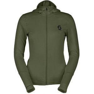Scott Womens Hoody Defined Light Fleecevest (Dames |olijfgroen)
