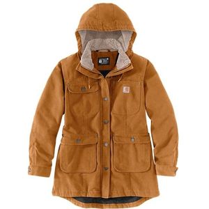 Carhartt Womens Loose Fit Weathered Duck Coat Parka (Dames |bruin)