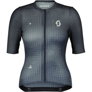 Scott Womens Unlimited SL S/S Fietsshirt (Dames |grijs/blauw)