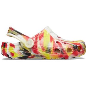 Crocs - Classic Glow Marbled Clog - Sandaal - Varsity Red Multi
