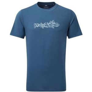 Mountain Equipment Groundup Skyline Tee Sportshirt (Heren |blauw)