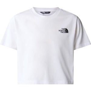 The North Face Girls S/S Crop Simple Dome Tee T-shirt (Kinderen |wit)
