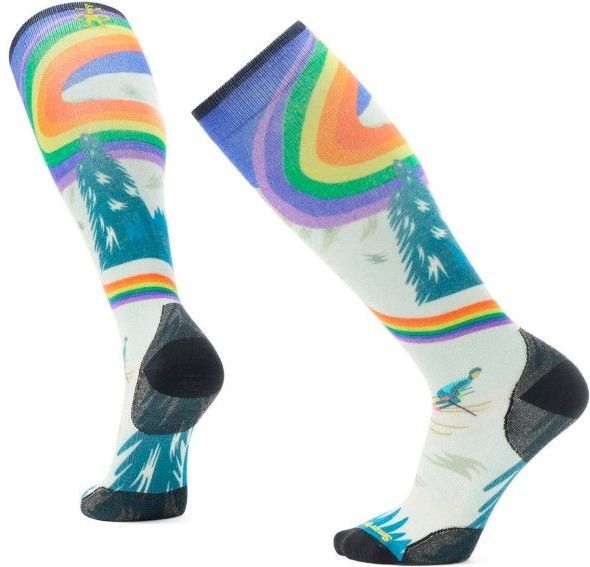 Smartwool - Ski Zero Cushion Rainbow Trails Print - OTC Sokken