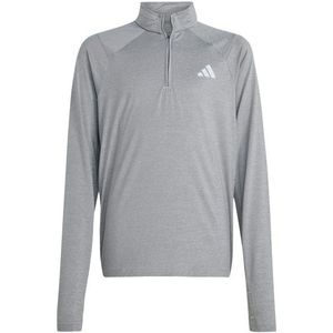 adidas - Goto PZ 1/4 Zip Longsleeve Tee - Grijs - Longsleeve