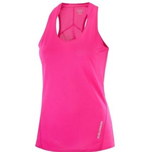 Salomon Womens Sense Aero Singlet Hardloopshirt (Dames |roze)