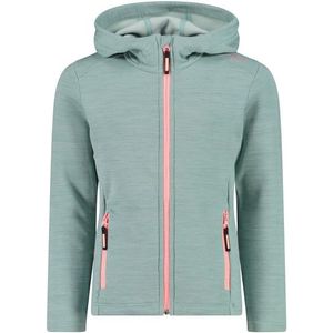 CMP Girls Jacket Fix Hood Stretch Performance Fleecevest (Kinderen |turkoois)