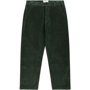 KnowledgeCotton Apparel Flint Wide 14 Wales Corduroy Chino Vrijetijdsbroek (Heren |olijfgroen)