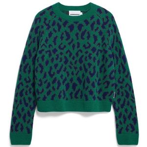 ARMEDANGELS Womens Diliriaa Leopaa Trui (Dames |blauw)