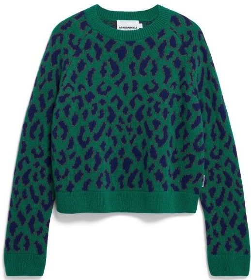 ARMEDANGELS Womens Diliriaa Leopaa Trui (Dames |blauw)