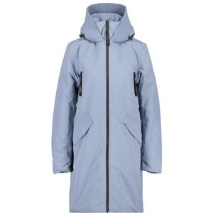 Didriksons Womens Bente Parka Lange jas (Dames |grijs/purper |waterdicht)