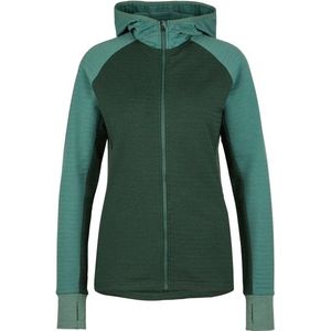 Stoic Womens MerinoFleece260 FlenSt Zip Hoody Merinohoodie (Dames |groen)