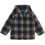 Minymo Fleece Jas - Parijse nacht m. Ruiten - Minymo - 56 - Fleece Jassen